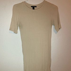 Bodycon tan dress from Forever 21